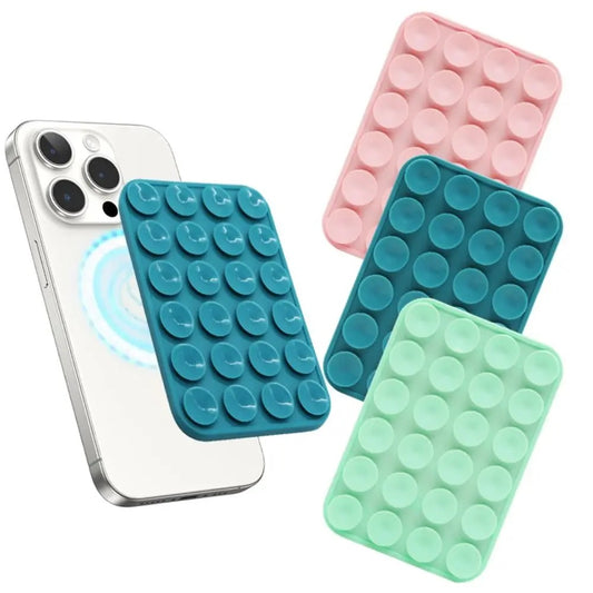 Silicone Suction Cup Mobile Phone Holder For Magsafe Magnetic Phone Holder Wall Mount Stand For iPhone