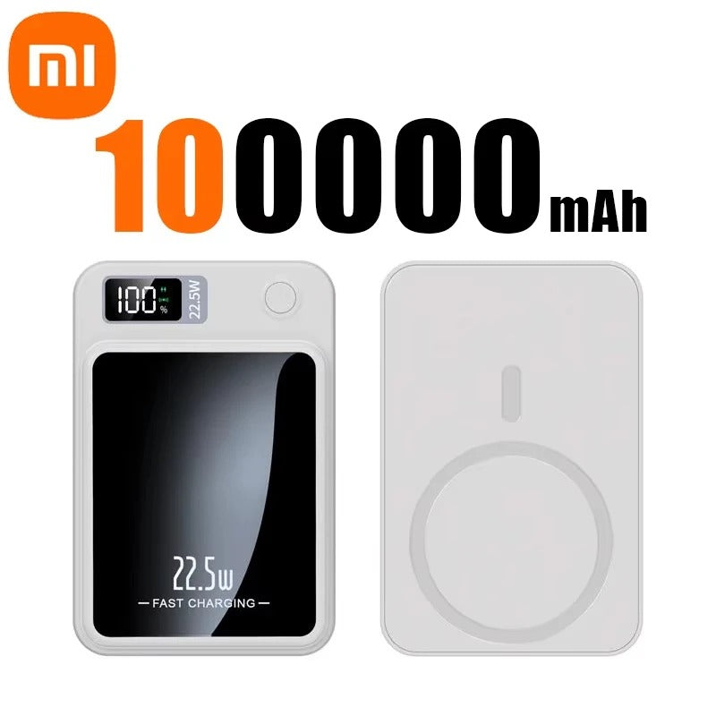 100000mAh Magnetic Power Bank  Wireless Fast Charger | MagSafe Compatible | Portable Battery Pack