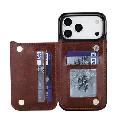 iPhone 17 Pro Max Heavy-Duty Wallet Case – Durable PU Leather Cover with Card Holder, Kickstand & Magnetic Closure
