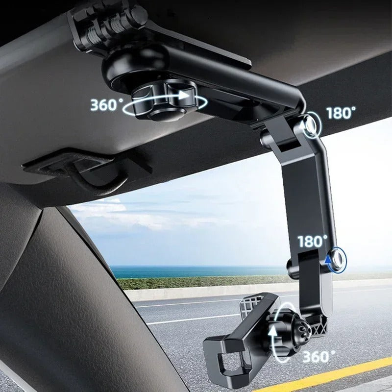360° Rotating Sun Visor Car Phone mount