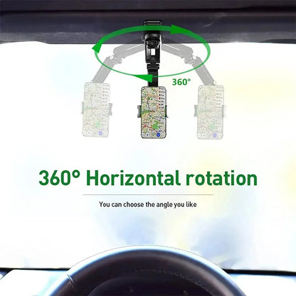 360° Rotating Sun Visor Car Phone mount