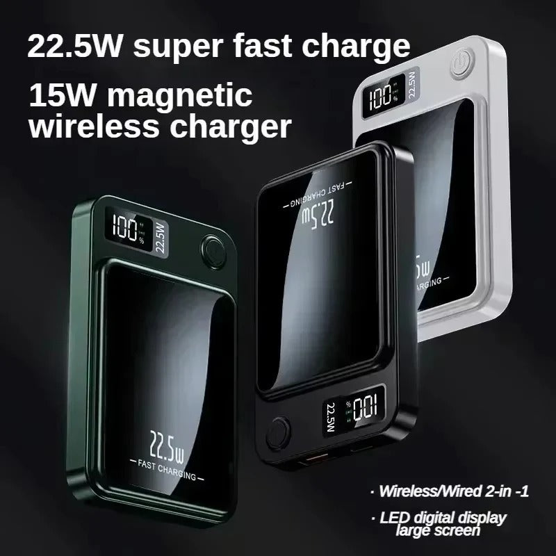 100000mAh Magnetic Power Bank  Wireless Fast Charger | MagSafe Compatible | Portable Battery Pack