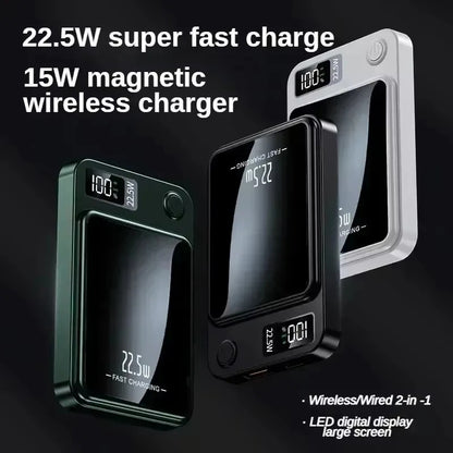100000mAh Magnetic Power Bank  Wireless Fast Charger | MagSafe Compatible | Portable Battery Pack