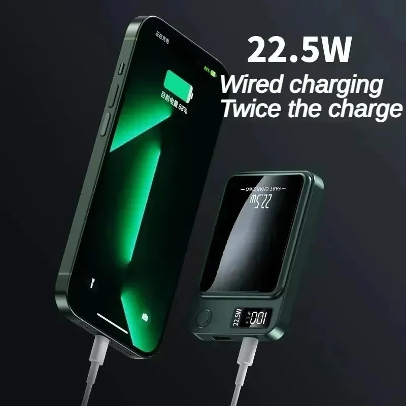 100000mAh Magnetic Power Bank  Wireless Fast Charger | MagSafe Compatible | Portable Battery Pack